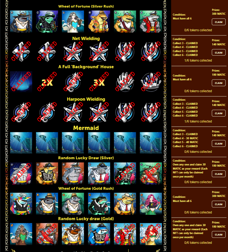 12 Hours into the AUGUST SUGA release.
"Biggest #Web3 Scratch &amp; Win Game"

710 $MATIC paid across 16 prize claims!
How to PLAY?
Step 1 - MINT a <a href="/SaltySharksNFT/">old handle of Salty Sharks</a> for 50 $MATIC each
Step 2 - HOLD
Step 3 - Click "Claim" on each row of the Board monthly
Step 4 - WIN!

@PolygonGaming