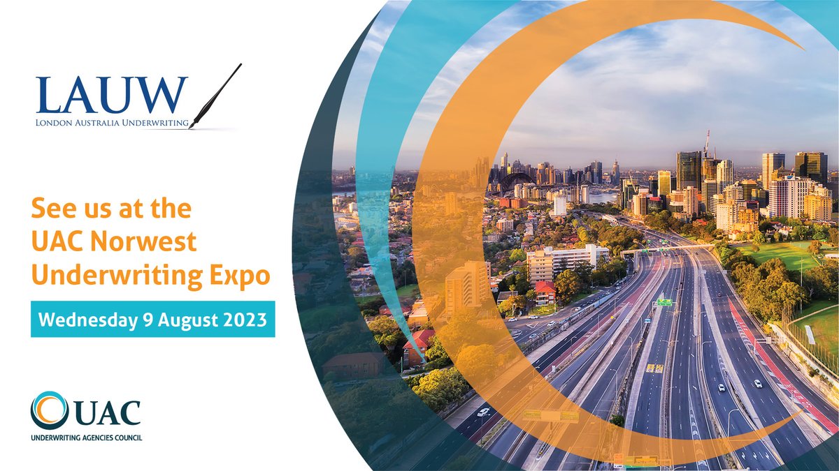 Only a week to go to the Norwest Sydney Underwriting Expo. Senior underwriters Matthew Titmuss and Neil Barnett will be there at the #LAUW stand, so please head to CommBank Stadium at Parramatta to say hi.
#UAC #NorwestSydneyExpo #insurance #underwritingagencies