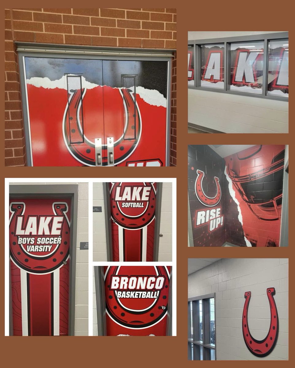 LBAthleticBoost's tweet photo. Horseshoes Up!!! The halls will be a bit more colorful this school year. We are proud to sponsor the new BRONCO decor for the LBHS student athletes. Be sure to check it out during WALK THE HALLS next week #onlywithyoursupport #212 #BroncoNation https://t.co/CPP86zsU1m