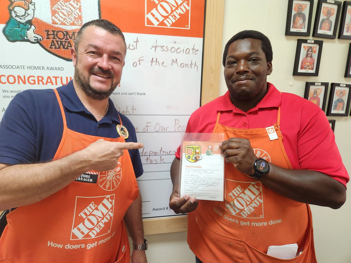 SusanMc79457080's tweet photo. Congratulations to Jimmy K...Gr8at0128's first Associate of the Month chosen by his peers for Taking Care of Our People. Always says yes, works 'til the job is done and does so with smile!!! @JohnMorenoHD @BohannonTodd @KarinyThomas2   @LisaSpe22074022 @SharptonDavid @thdtunya https://t.co/nO7RZBWWyf