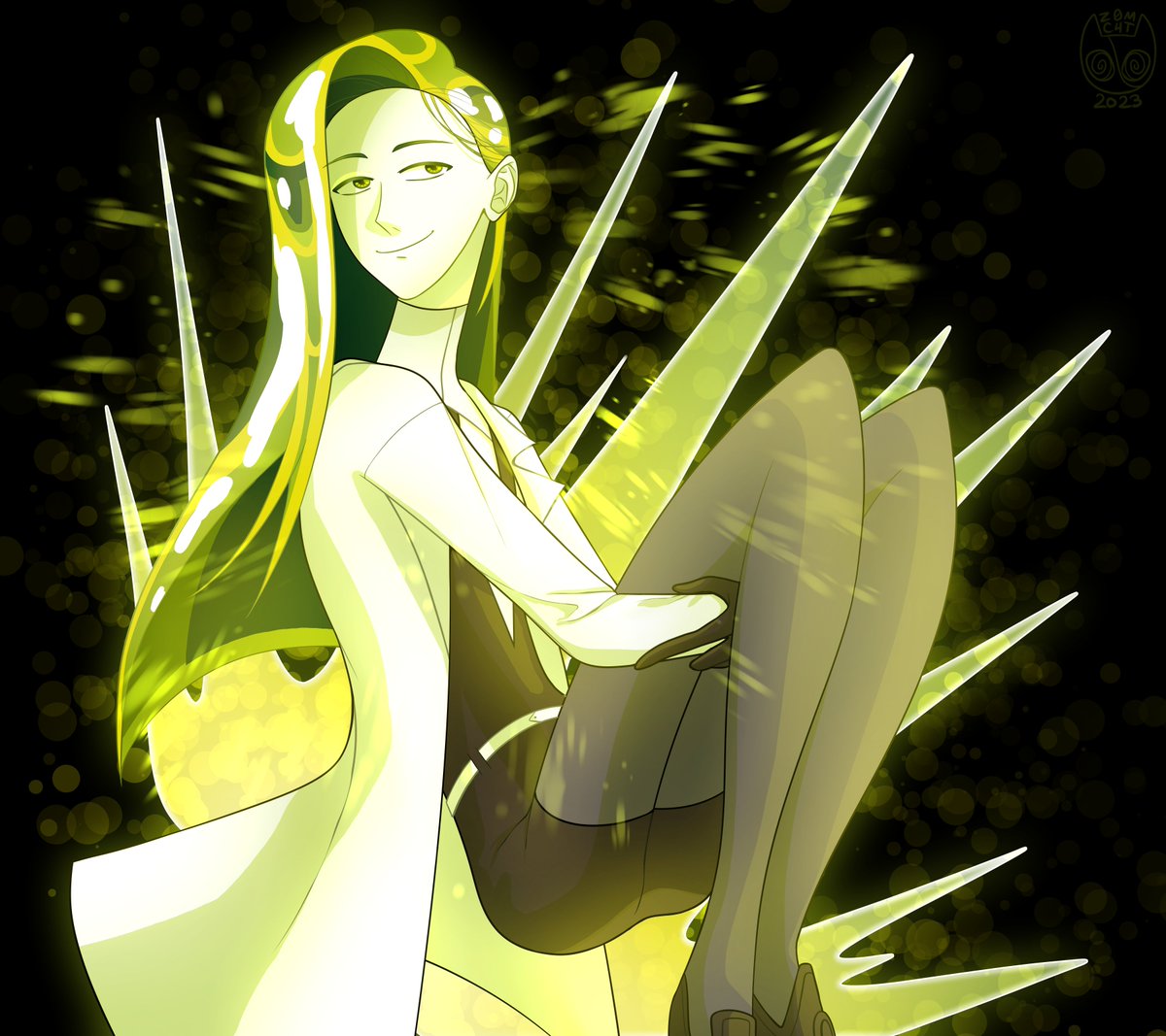 z0mc4t's tweet photo. did three attacks this year which is a miracle for me! motivation be damned #artfight2023 #teamvampires 
in order: peridot/dotto for @suuukido1987, momo for @faemeda, and clementine (with my own charlotte kids) for Silveefire on af! https://t.co/D3f6Int7V2