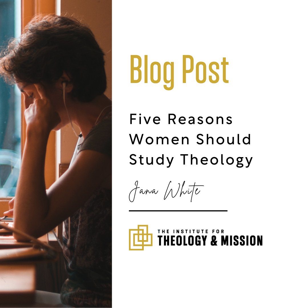 InstituteforTM's tweet photo. Theology can be an intimidating word. 

Check out our blog post where Jana White (@janajwhite) offers five reasons you should study theology and how it applies specifically to women.

https://t.co/ALgCh2xkOW https://t.co/JpWCIJ5gke