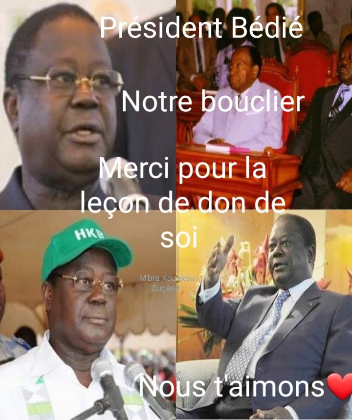 eugeneone1's tweet photo. @Président Bédié 
Merci pour la leçon de don de soi https://t.co/aWUHTirExK