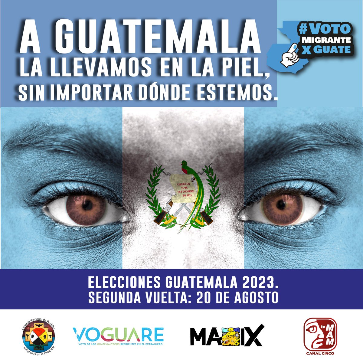 ❤️🇬🇹 🗳️ Nuestro amor por #Guatemala no conoce fronteras y, aunque estemos lejos, ¡los guatemaltecos en Estados Unidos podemos ser parte de la solución!

La segunda vuelta de las elecciones presidenciales de #Guatemala está en marcha, y tu voz es más importante que nunca 🗣️🌎