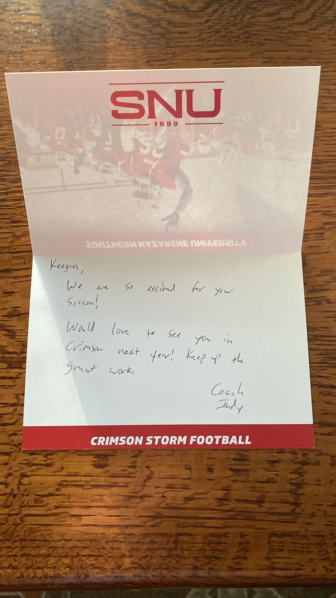 keegunbeims55's tweet photo. Thanks for letter! @Coach_Indy https://t.co/0f9Y4qtky6