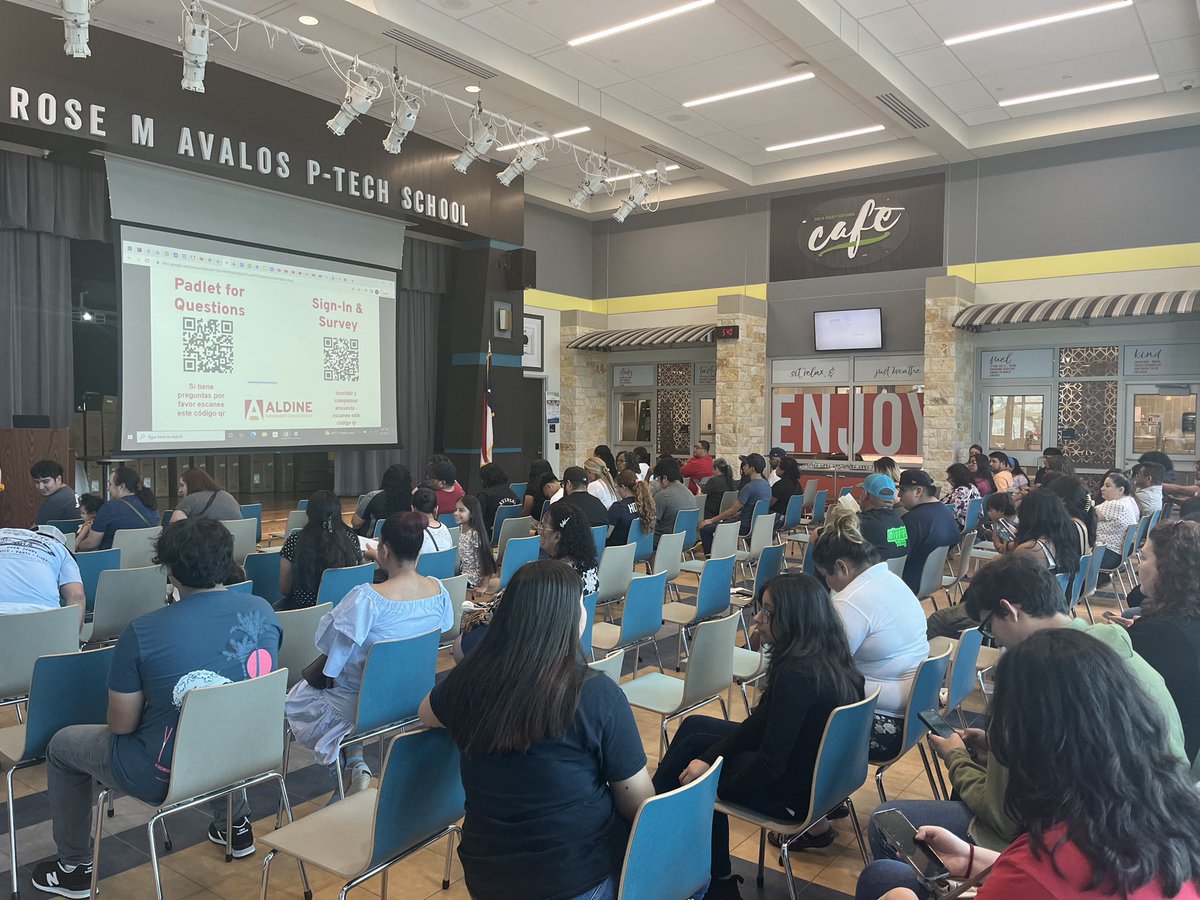 AvalosPTECH's tweet photo. @AvalosPTECH #ClassOf2027 Family and Student Orientation packed the house! Welcome, welcome, welcomeπ We are ready to support your #PTECH #ChoicesAndOpportunities #CommitToComplete https://t.co/bfIC8cmyI7