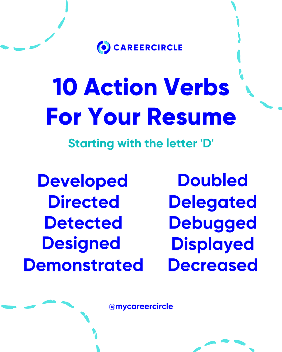 Using the right action verbs can help effectively relay your skills and land you that interview.💡 Be sure to give these a try! #resumewritingtips