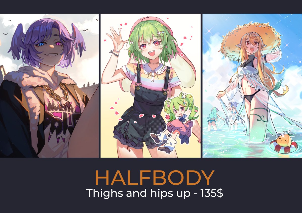 Hi! I'm opening 4 comm slots for August 🙏 RTs appreciated. Prices are the same as last time, not FCFS. Please read my terms here before DMing:   idk how it works now, but if you have problems DMing me on twitter, please email me at: maplesights@gmail.com