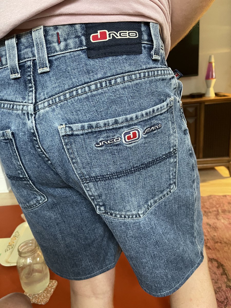 JNCO_jorts's tweet photo. JNCO Jorts, a prophecy fulfilled. Thank you to the king @Sweeeet_Jay for the gift + hem work https://t.co/iFv41qu3aQ