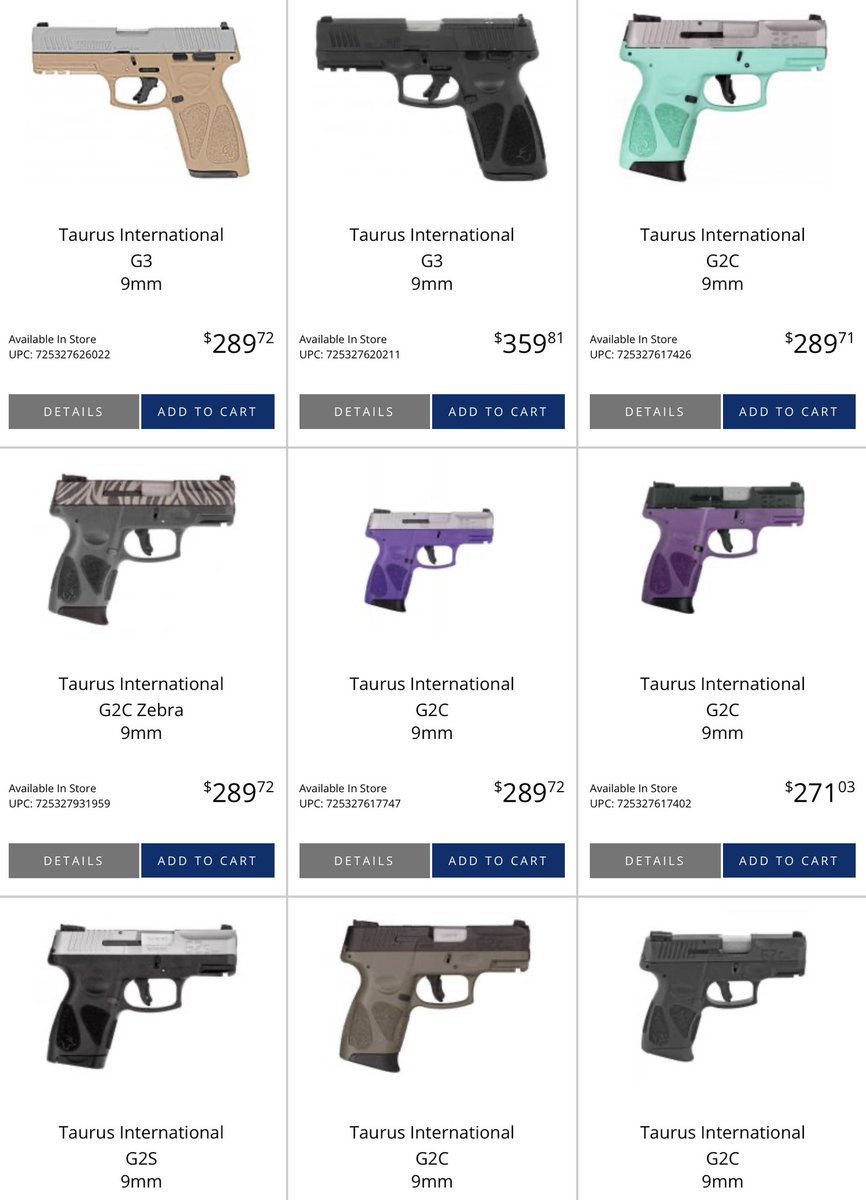 VillageGunShop's tweet photo. We have over 2 dozen Taurus 9mm handguns in stock now! 🤩 @TaurusUSA #TaurusTuesday
https://t.co/c7avveiUXs https://t.co/hnl21MTPDL