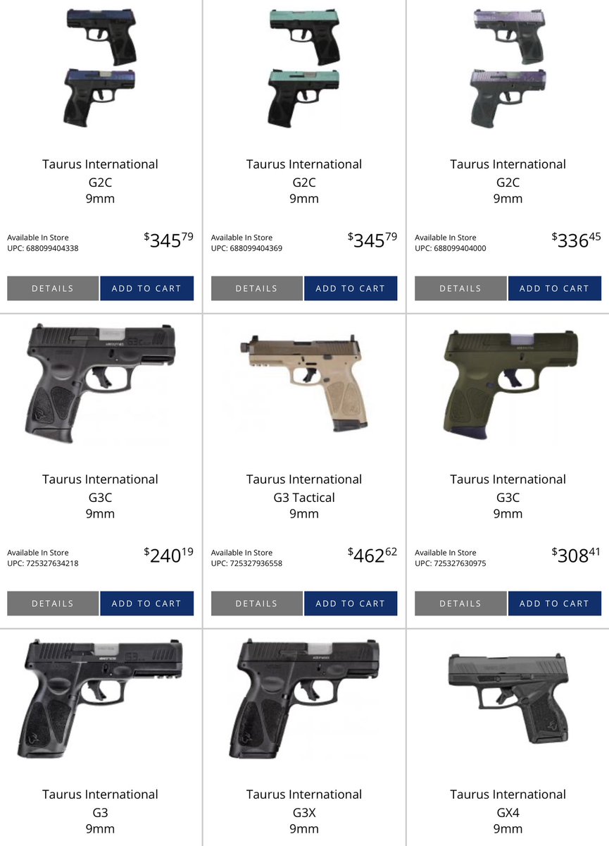 VillageGunShop's tweet photo. We have over 2 dozen Taurus 9mm handguns in stock now! 🤩 @TaurusUSA #TaurusTuesday
https://t.co/c7avveiUXs https://t.co/hnl21MTPDL