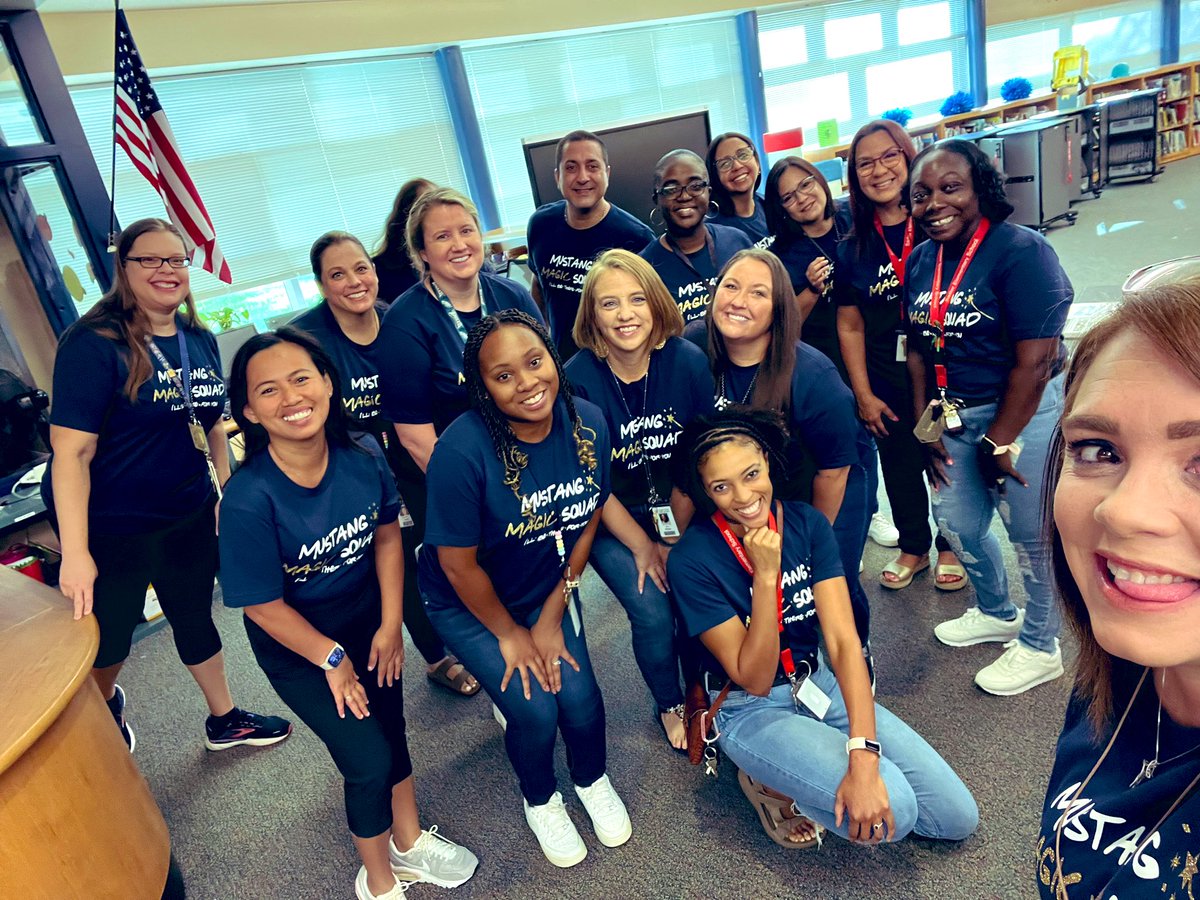 RachelM0tt's tweet photo. The Mustang Magic Squad had a successful meet and greet with our new @SadlerOCPS family members this morning 🥰✨ Lots of cheer, laughter, bonding, and fun!! @LydiaRo22845218 @pamelac79 @Miss_Hernandez4 @jharrisonkinder @Jinny0521 https://t.co/dRKwEASqhG