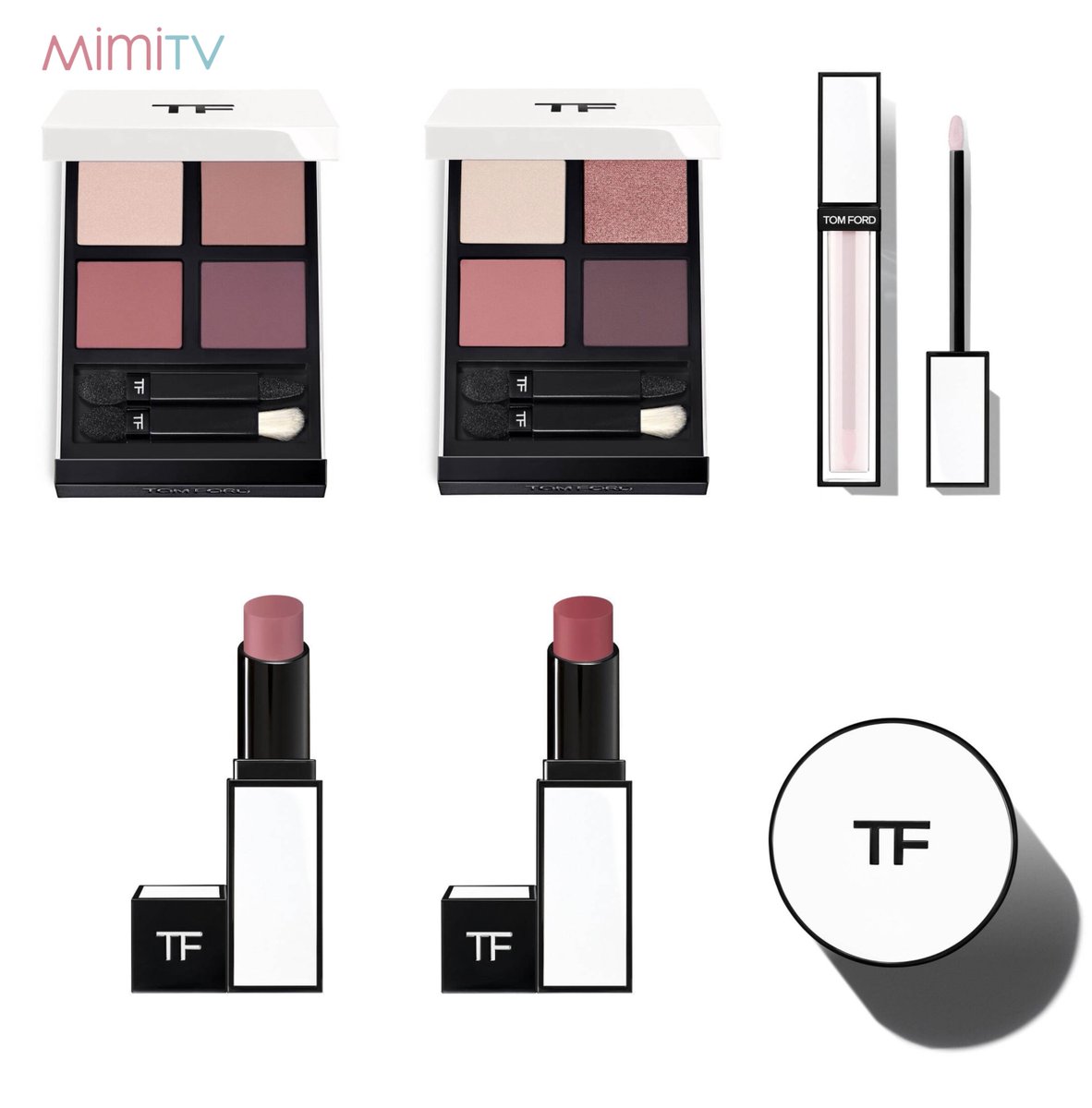 MimiBeauty__'s tweet photo. トム フォード ビューティの秋コスメ🌹ローズに着想を得たコレクションで、深みのある大人っぽいピンクが勢揃い。注目は「アイ カラー クォード」の限定色と、まるで薔薇の花びらのようなカラーのマットリップ🤍9月15日(金)限定発売 https://t.co/2Ktmb7nVaq