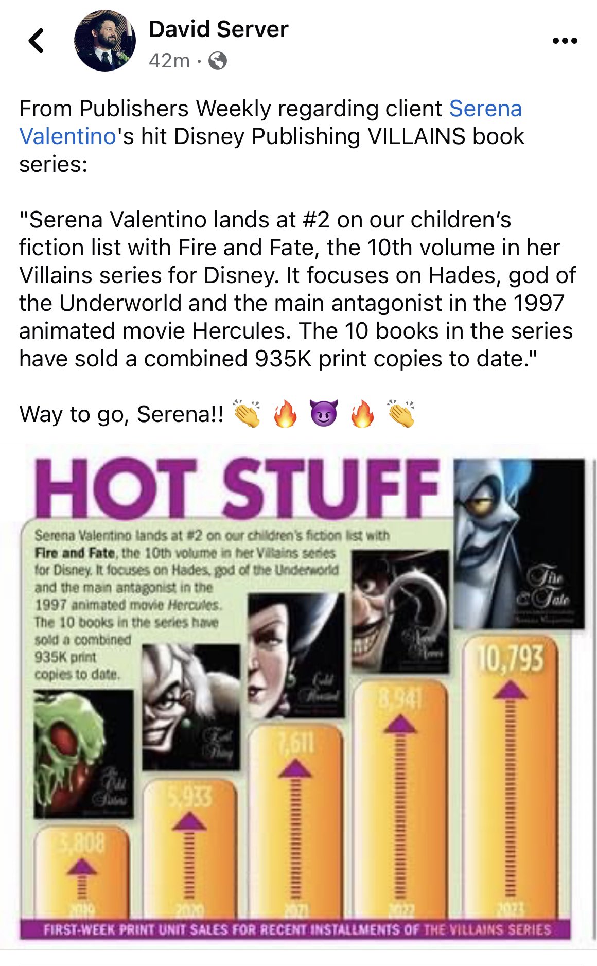 Fire and Fate by Serena Valentino - Villains - Disney Villains Books