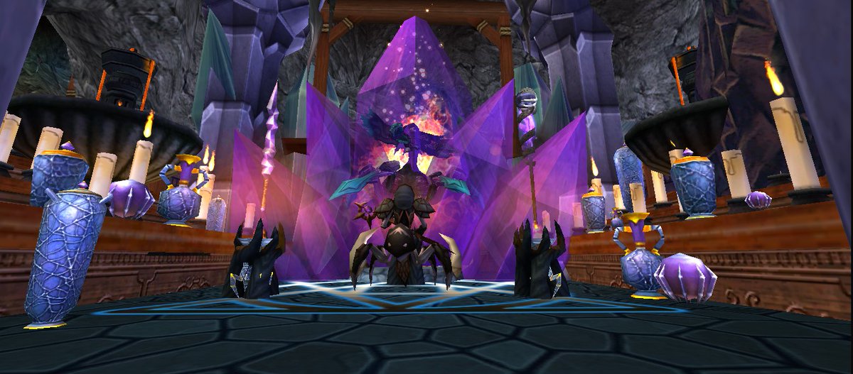 ApparentlyMe4's tweet image. Reupload of my Watchtower Hall in the style of the Shadow Web! Didn’t want to get disqualified from the #spiralcup but luckily my part is done now! Morganthe has crashed into a dark cave and the Umbral Legion, along with an old foe, have come to release her!
