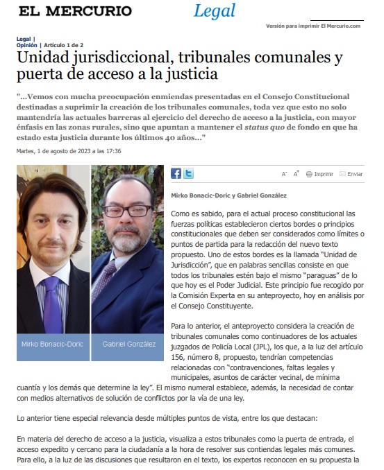 JPLNacional's tweet photo. Unidad jurisdiccional, tribunales comunales y puerta de acceso a la justicia

https://t.co/z9mDi295tj  

@ElMercurioLegal 
@MirkoB_D https://t.co/GA6waP7G9z
