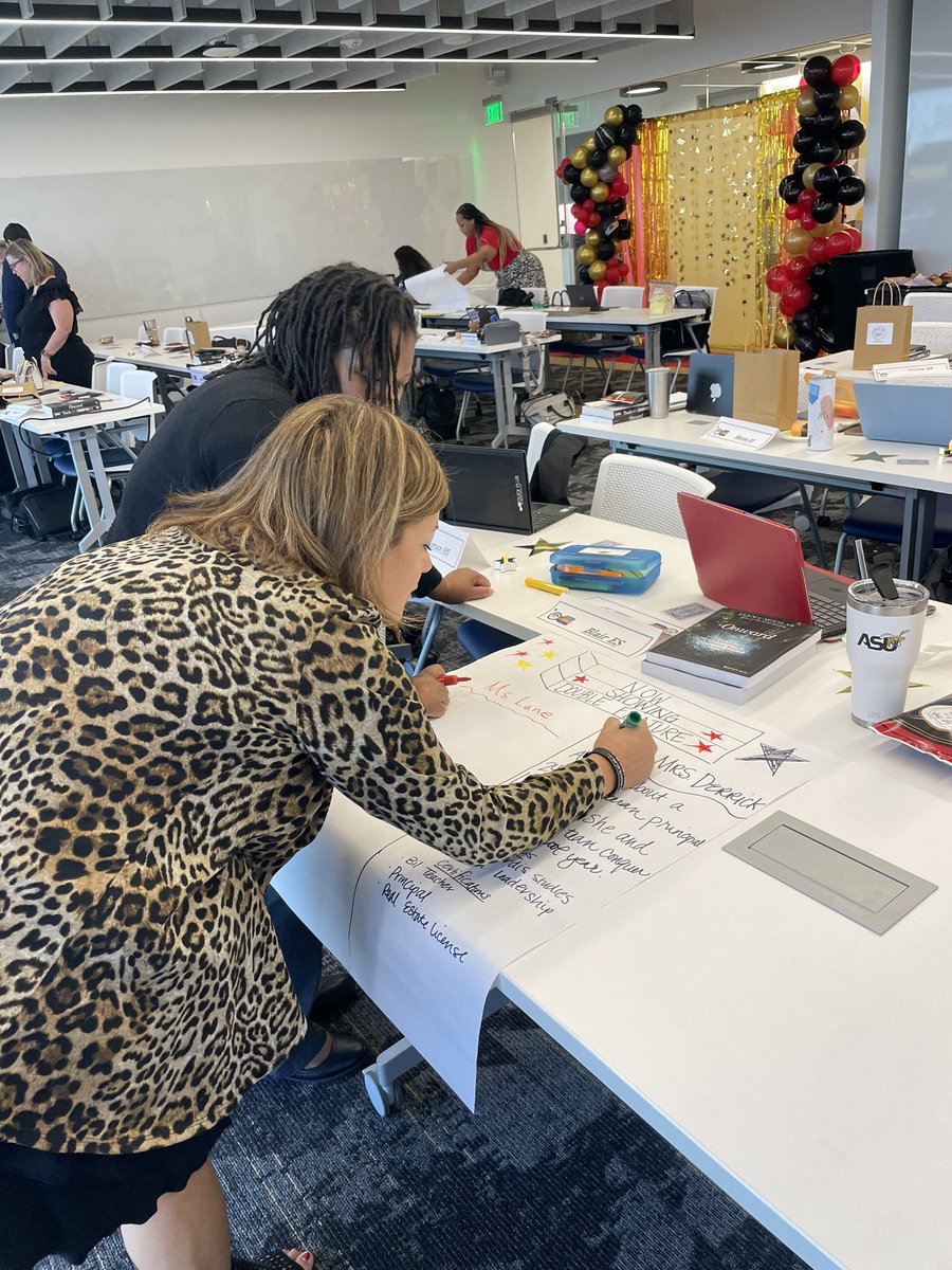 L_G_Hdz's tweet photo. Developing a shared vision, mission and values to guide our work ahead. #SpruceVTStars @Region2DISD @TeamDallasISD https://t.co/eJ6x7H60pk