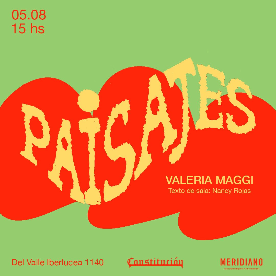 ConstitucionG's tweet photo. Paisajes
Exhibición individual de Valeria Maggi. Texto de sala: Nancy Rojas

Apertura: 05.08
15-21 h https://t.co/X9LSqj7kSN
