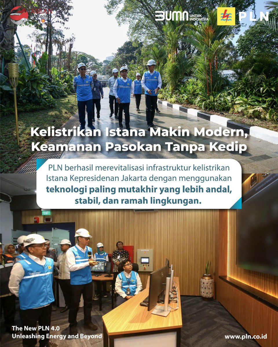 papan_atas's tweet image. Electrizen, Menjelang peringatan Hari Ulang Tahun ke-78 Kemerdekaan Republik Indonesia, Menteri Sekretaris Negara, Pratikno meresmikan hasil revitalisasi kelistrikan di Istana Kepresidenan Jakarta yang dilakukan oleh PLN, Selasa (1/8).
#pPLN #RevitalisasiListrikIstana