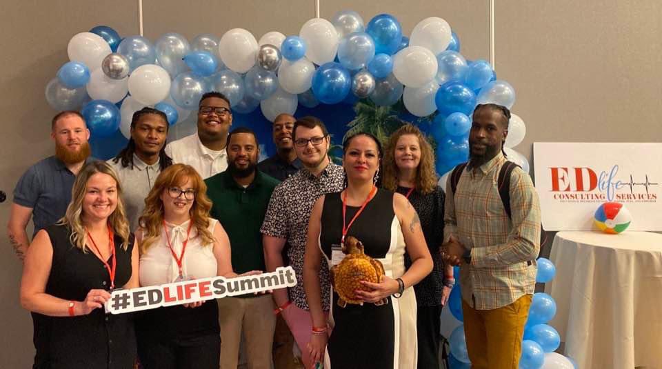 Our Restorative Practice Team is having a great time learning together! #EDLIFESummit #sxhenectadyrising❤️🤍💙