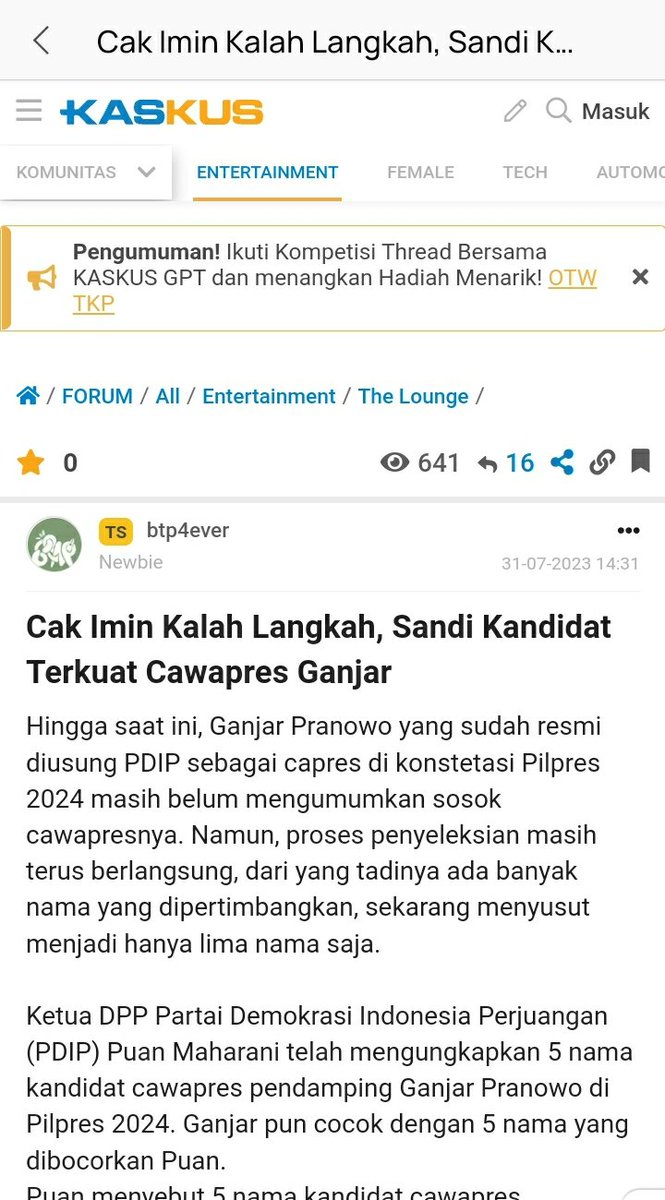 natasha_steph's tweet photo. Ganjar masih mempertimbangkan ET kok namun yg paling menguntungkan justru kalau Sandi yang naik jd Wapres Ganjar
@jokowi @prabowo @erickthohir @sandiuno 
https://t.co/8AWSyt0259 https://t.co/1jpzHAkwVY