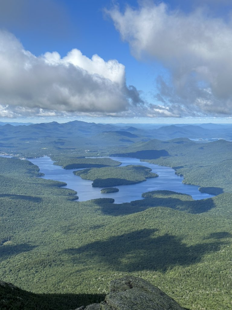 drtinamaster's tweet photo. Such a clear day from the top of #Whiteface with views of #HawkIsland and #LakePlacid and the skyline of #Montreal about 1/3 of the way from the left of the second photo https://t.co/KcwckEzGdO