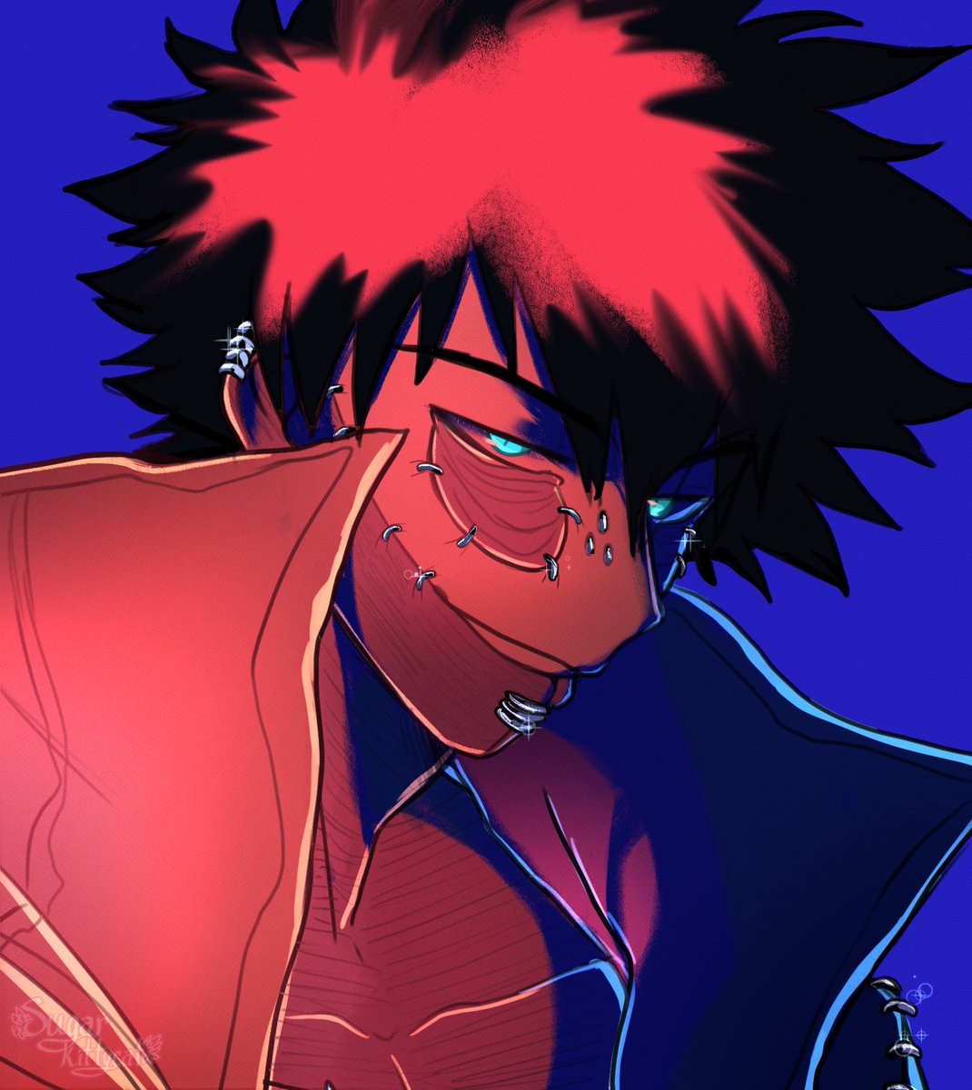 ❤️💙
#MyHeroAcademia #hawks #dabi #KeigoTakami #TouyaTodoroki #myart #fanart #dabihawks