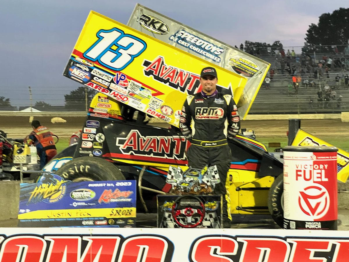 hosehead33's tweet photo. Winner @kokomospeedway @HighLimitRacing @justin_peck5 @Buchsprint13 @BuchsMisfits13 @SprintCarNews @UsaSprint https://t.co/Nx0MuR0zjj