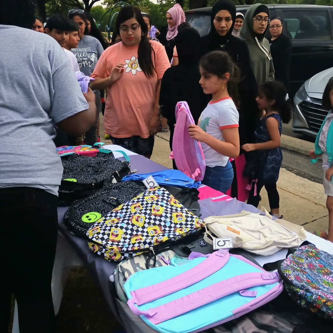 BooksByAmberATX's tweet photo. Backpack Giveaway was a success! Had a line of people before we even arrived and ran our of backpacks within the first 10 minutes! https://t.co/dsMJCgiCWT