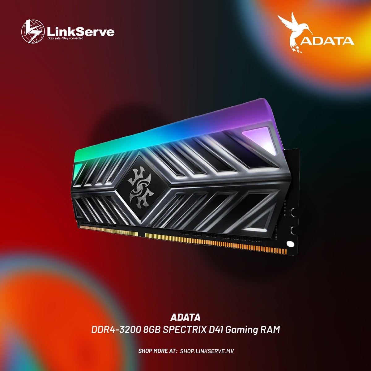 The ADATA XPG Spectrix D41 RGB DDR4 is a great kit of RAM and hits a perfect performance to cost ratio.

To buy: rb.gy/k9tgn