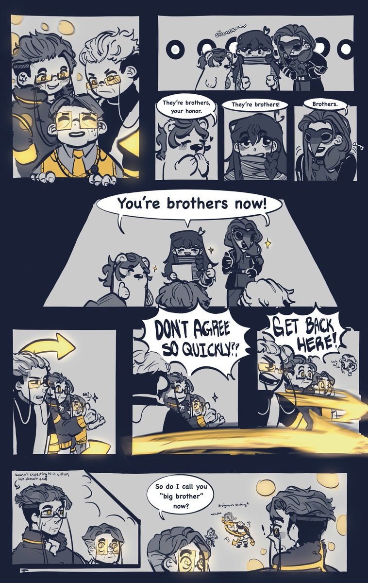 Sibling Narry content from meeee!
<a href="/braisedhoney/">Cap'n Ney</a> <a href="/beartitled/">Bear with a name</a> 

#thestanleyparablefanart #TheStanleyParableUltraDeluxe #tspNarrator
(1/3)