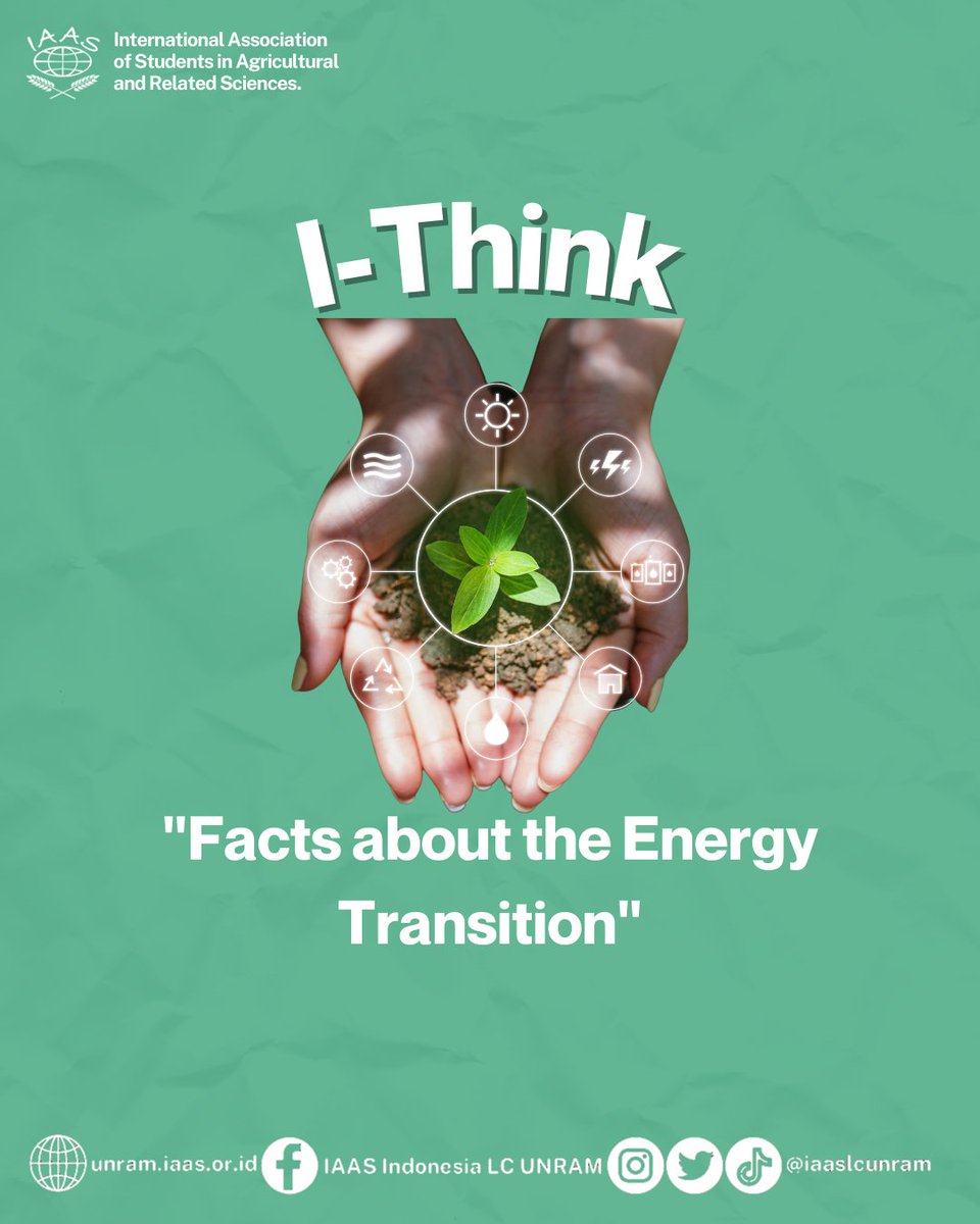 IAASLCUNRAM's tweet photo. Hi, FamilIAAS ✨ 
Do you know what an energy transition is and the purpose of implementing it? To find the answer, let's read the definitions and facts related to the energy transition provided above 🤗

------------------------------------- https://t.co/t6NZsMPAOJ