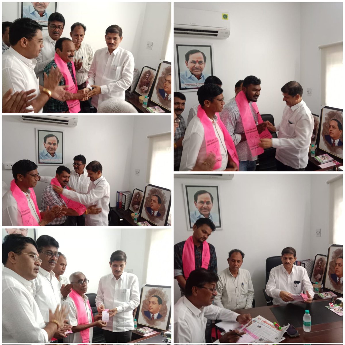 BRSBhandara's tweet photo. आज BRS नागपुर कार्यालय येथे भारत राष्ट्र समिति पूर्व विदर्भ समन्वयक मा.आ.चरणभाऊ वाघमारे यांच्या हस्ते नागपुरचे माजी नगर सेवक गोविंद सुतराबे,शैलेन्द्र धनविजय,कृष्ना इंगले,होमराज देशमुख,गणेश धोटे ,आशीष अलाम आणि इतर कार्यकतांनी सक्रिय सदस्यता घेऊन भारत राष्ट्र समिति मधे प्रवेश घेतला https://t.co/dcHukomPVE
