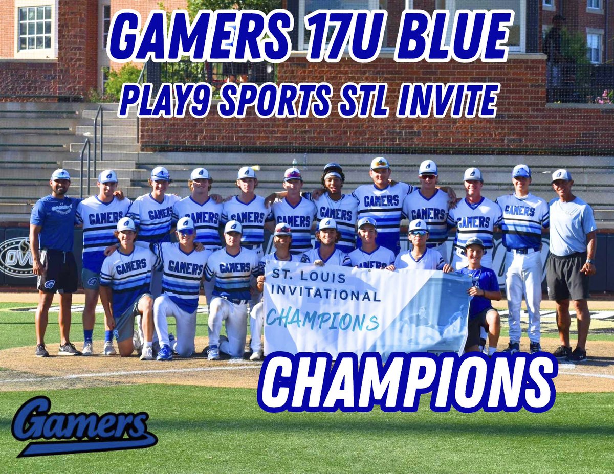 stlgamers's tweet photo. Congrats to Gamers 17u Blue for taking home the @Play9Sports STL Invite this past weekend!
Great group of guys who all got better this summer!
#stlgamers #gamersdifference #repeat https://t.co/bUD06UAias