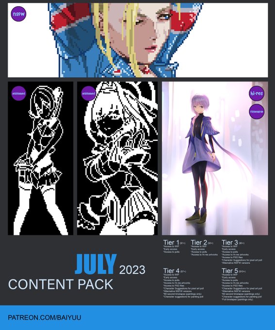 Patreon July 2023 Content Preview  