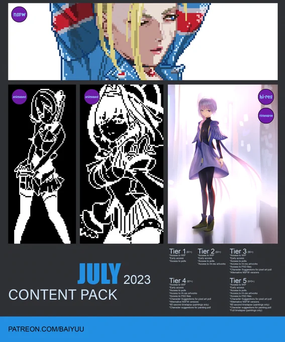 Patreon July 2023 Content Preview  