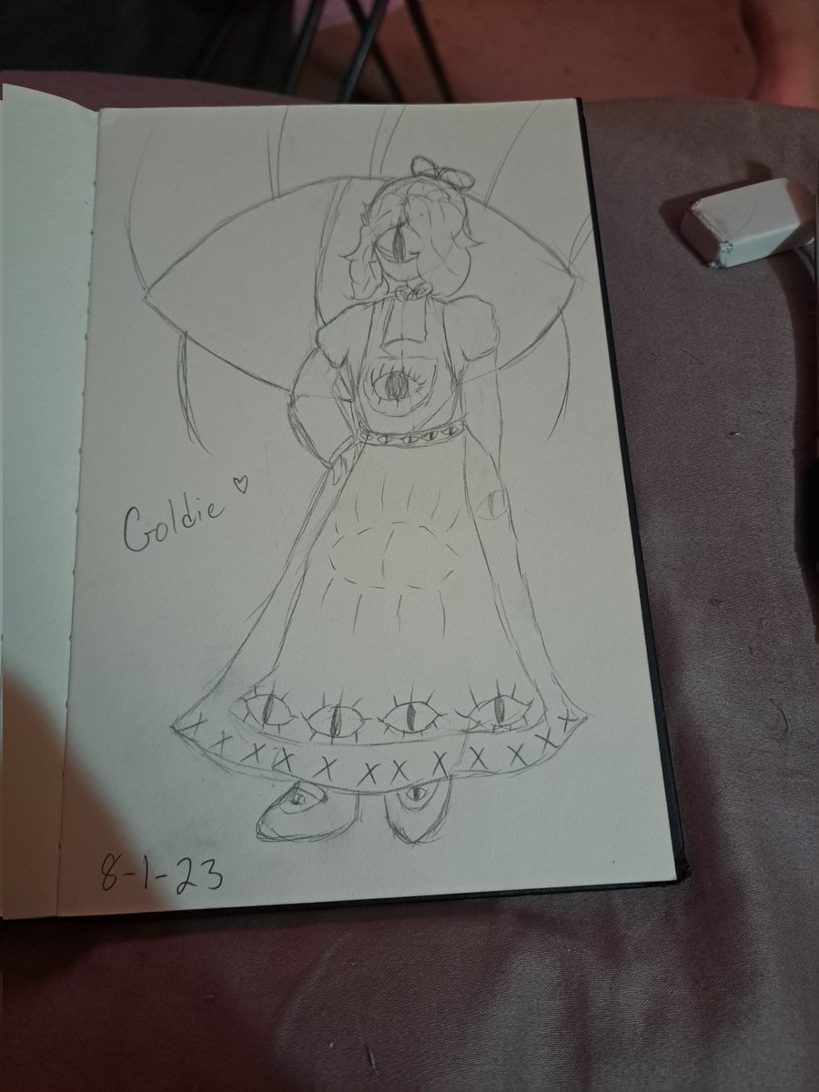 ChillAndComfy's tweet photo. Did an Arttrade with my bestie!(@Eye_Woermz )This is their character Goldie in my style!!! +The sketch! I love how it turned out <3 #art #arttrade https://t.co/ShKERRg58w