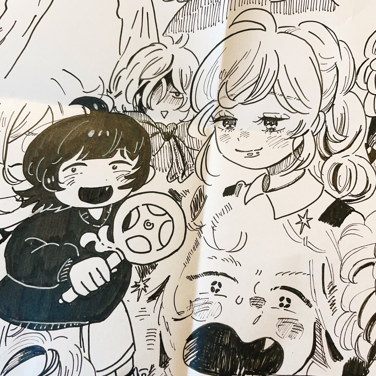 ネームを頑張るためにお手紙拝読しました！ 感想も嬉しいですし、皆様