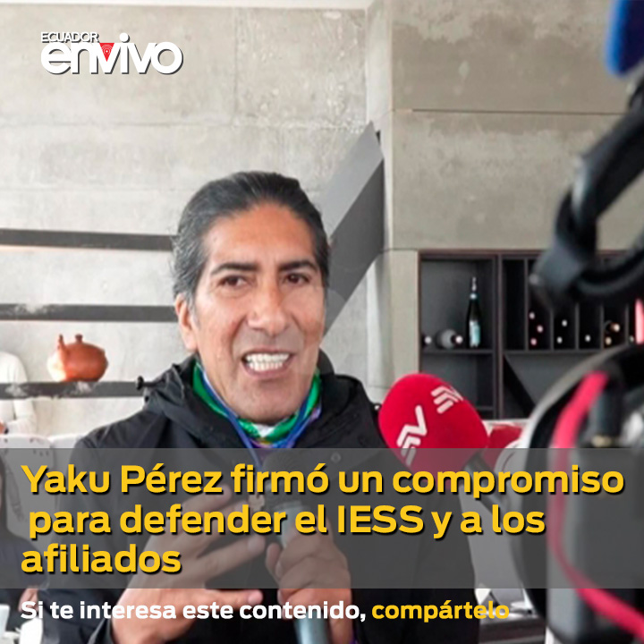 ecuadorenvivo (@ecuadorenvivo) on Twitter photo Yaku Pérez, candidato presidencial de la Alianza Claro que se Puede, reafirmó su compromiso con el sistema de seguridad social en el país al firmar una carta compromiso junto a representantes de diversas organizaciones sociales y sindicales. ow.ly/jiuX50PquPM <a href="/yakuperezg/">Yaku Pérez Guartambel</a> Yaku Pérez, candidato presidencial de la Alianza Claro que se Puede, reafirmó su compromiso con el sistema de seguridad social en el país al firmar una carta compromiso junto a representantes de diversas organizaciones sociales y sindicales. ow.ly/jiuX50PquPM <a href="/yakuperezg/">Yaku Pérez Guartambel</a>