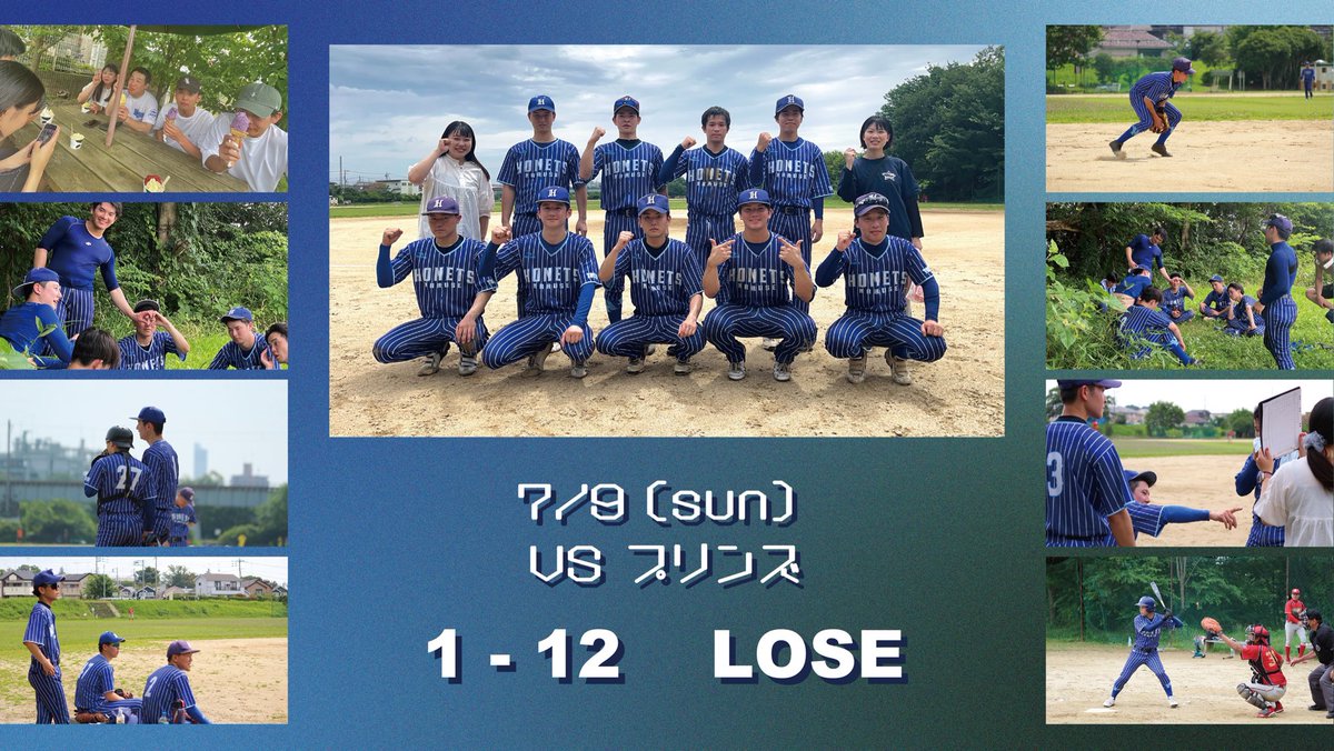 OB99608687's tweet photo. 7月🍉🏖️
\ 7月の試合結果 /

黒星が続いていますが、
8月から張り切って参りましょう‼️
皆様も暑さに気をつけて
頑張りましょう〜🏖️ https://t.co/cBMtnaDPND