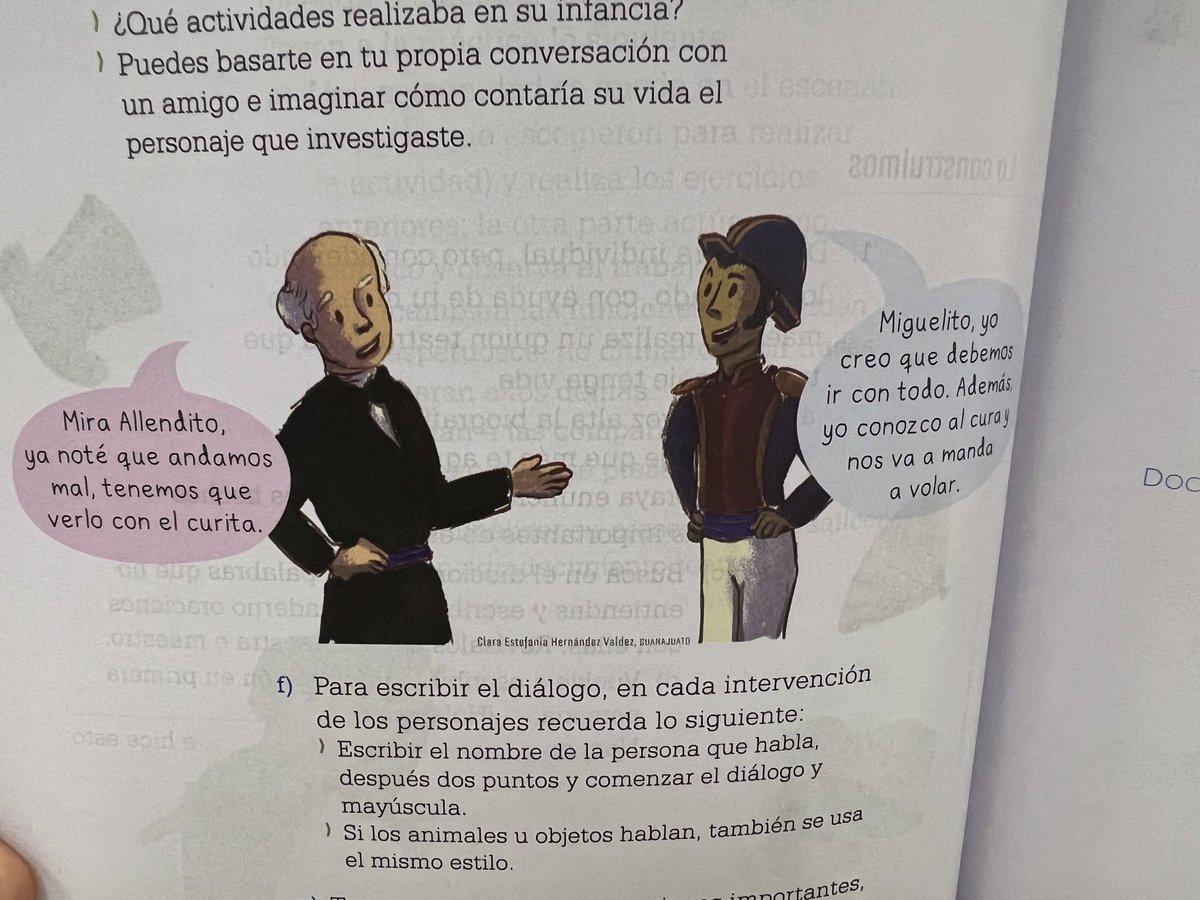 monicagarzag's tweet photo. No se pierdan este diálogo entre el cura Hidalgo y el Gral. Ignacio Allende, del nuevo libro de la @sep de 4to grado de primaria…

¿ Que te parece querido ⁦@hdemauleon⁩? … 🫣 https://t.co/NhwXKIqGo8
