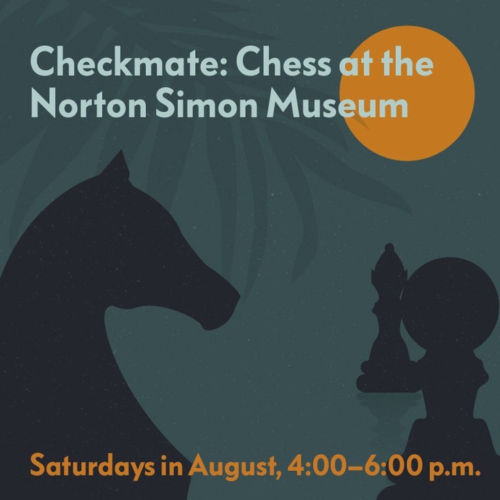 👑 Our chess series is back! Join us Saturdays in August from 4:00–6:00 p.m. to challenge a friend to a game of chess in our Sculpture Garden. Not a chess master just yet? Learn the rules of the game from U.S. chess expert. #Free w/ admission. bit.ly/NSMChess2023