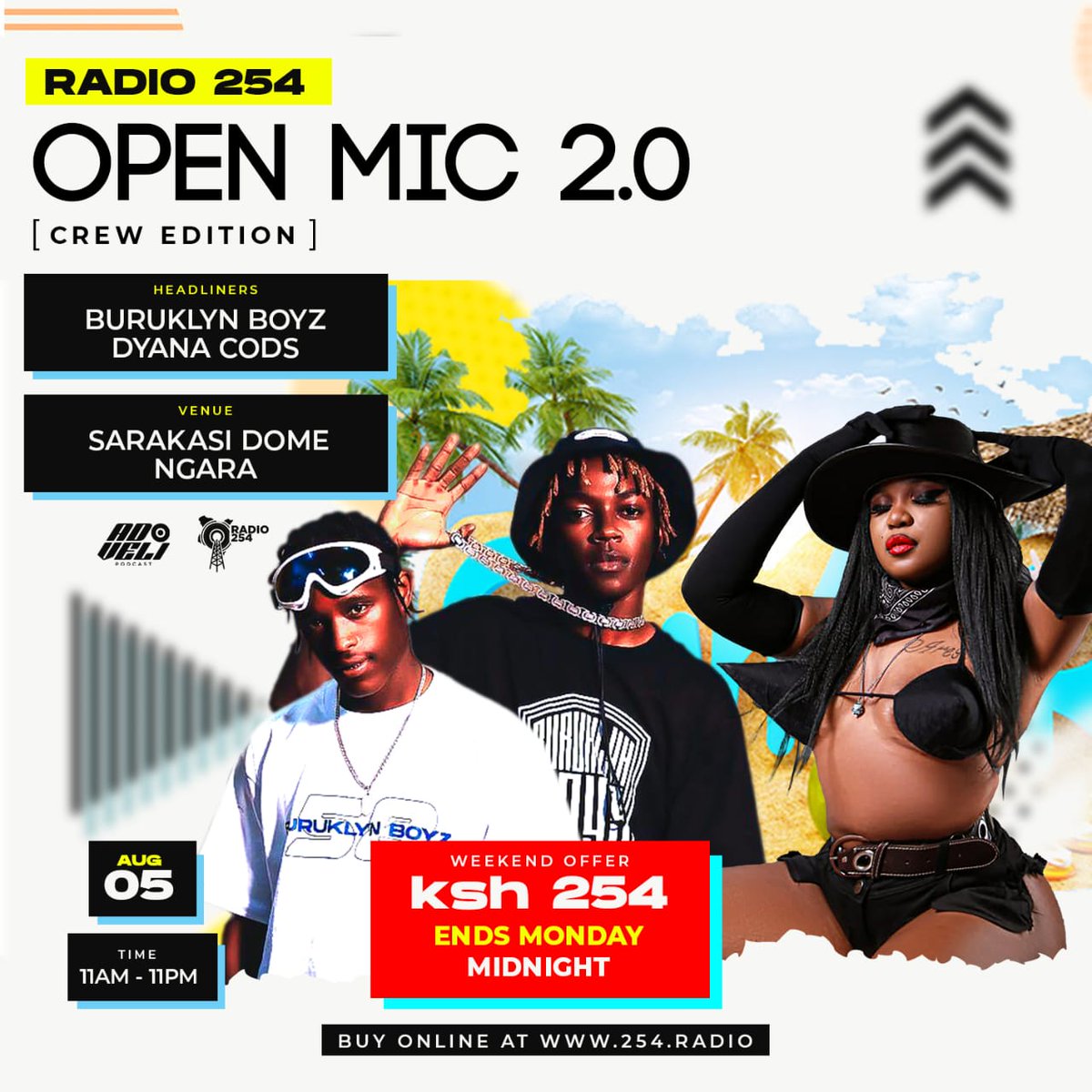 MeshWallen's tweet photo. This Saturday @Radio254Online https://t.co/3ZxOGjZKrt