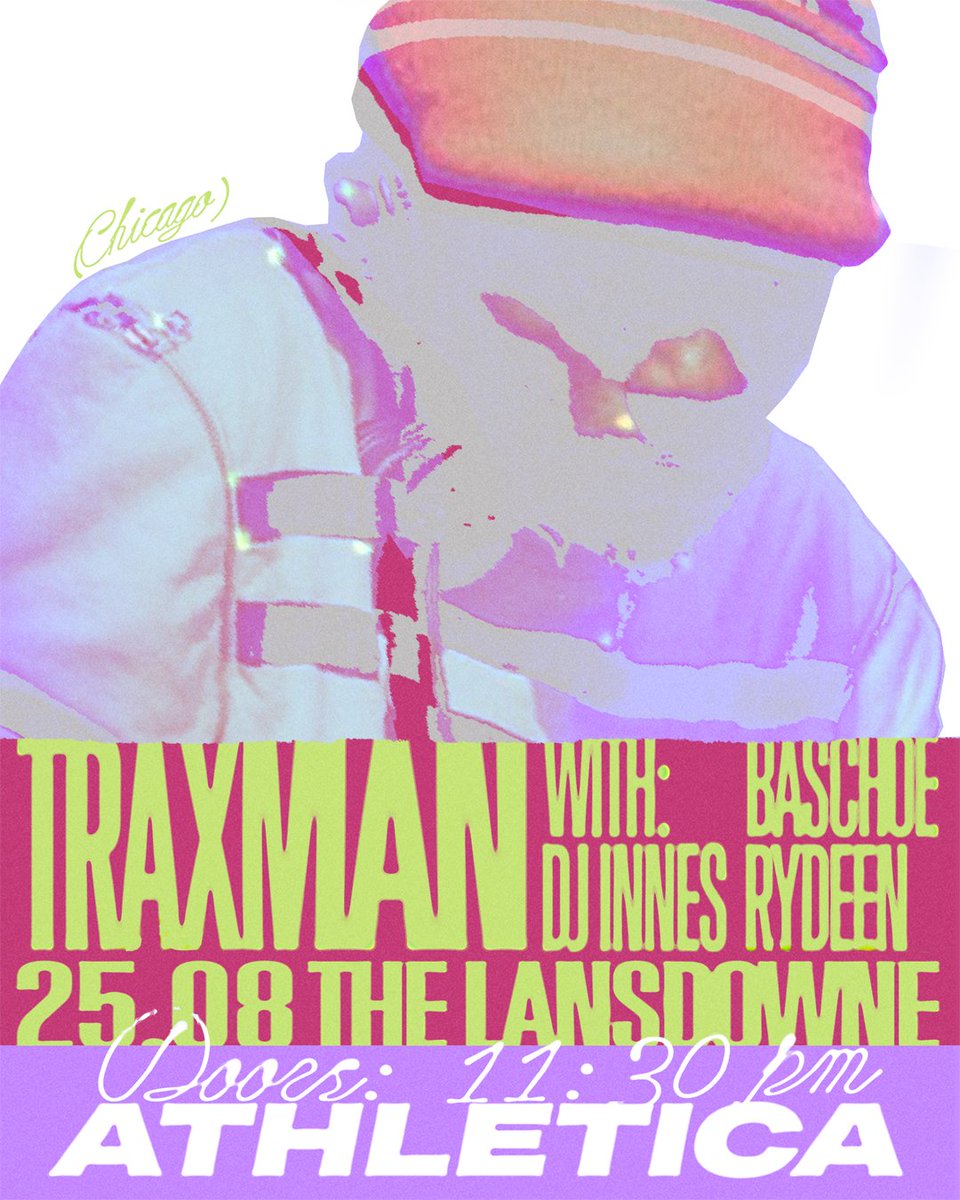 gamingcultcast's tweet photo. SYDNEY August 25th! DJ INNES with TRAXMAN, Rydeen and Baschoe at the Lansdowne Hotel. 

My first DJ INNES show in Sydney too and very pleased it'll be for @athleticaaa #footwork #juke

Tickets: https://t.co/0BNQOqljCU https://t.co/d7pqEpcEaP
