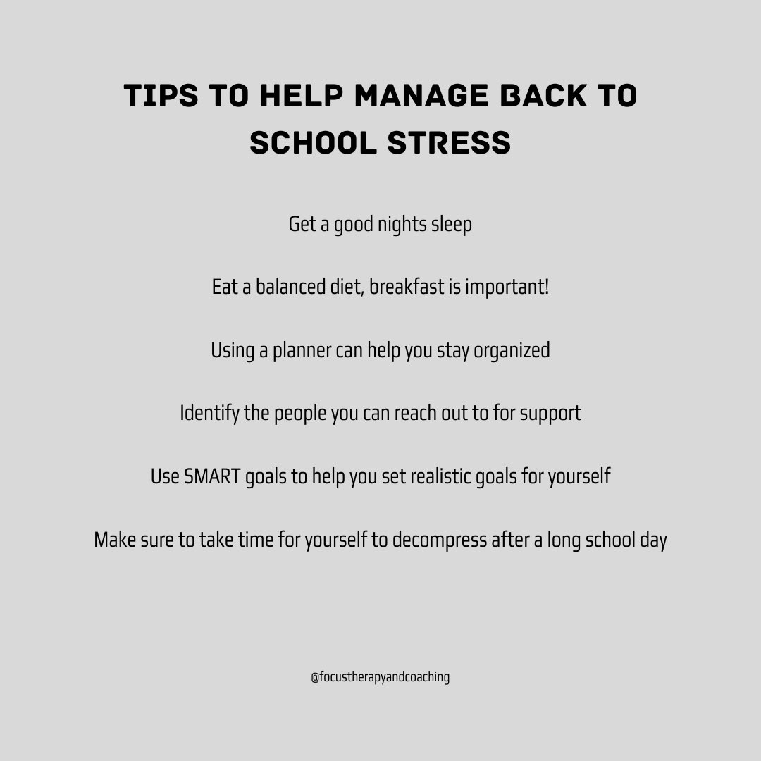 Focus Therapy & Performance Coaching (@therapyfocus) on Twitter photo Summer is coming to and end and school is right around the corner! Here are a few tips to help you start the year out strong!
#focustherapyandperformancecoaching #mentalhealth #therapy #sportspsychology #performancecoaching Summer is coming to and end and school is right around the corner! Here are a few tips to help you start the year out strong!
#focustherapyandperformancecoaching #mentalhealth #therapy #sportspsychology #performancecoaching