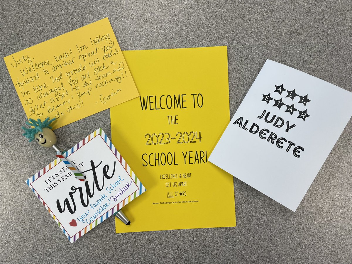 judy_alderete's tweet photo. Our first day back was AMAZING!!! ⭐️ Thank you for all of the goodies @BeaverMST_Stars and @gisdmagnets!  I’m SO excited to start this new school year and make it the best one yet!!! 💙 https://t.co/iUFYMYnTHK