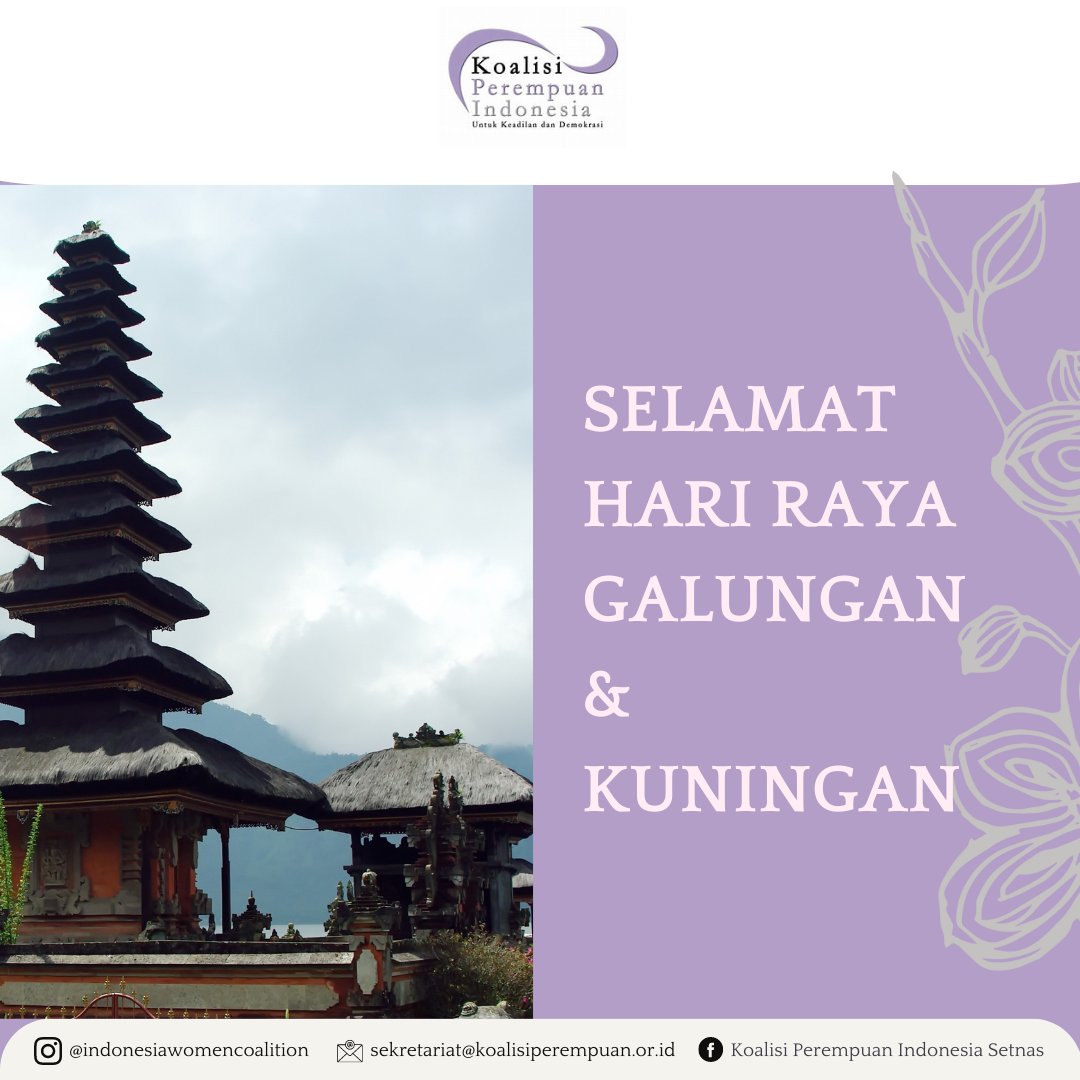 Selamat Hari Raya Galungan
2 Agustus 2023
Semoga mendapat keberkahan dan kebahagiaan.
#galungan
#galungankuningan