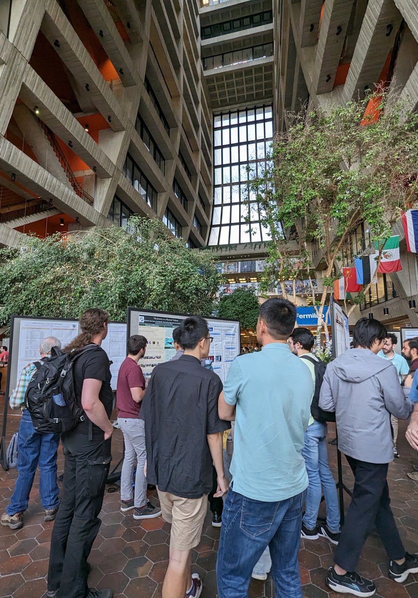 LinQCD's tweet image. The &quot;My Journey as a Physicist&quot; podcast poster at #Lattice2023 had a great turnout today! You could barely see my student, Bill Good, with so many people reading the poster. Had great discussion with many young/senior participants. Thank you! @938_MeV  @RaulBriceno12 @masazumi318