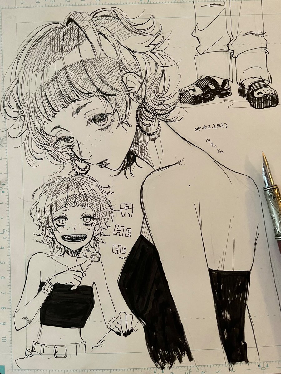 作業環境ちょっと変えたので 試し描き🫨
