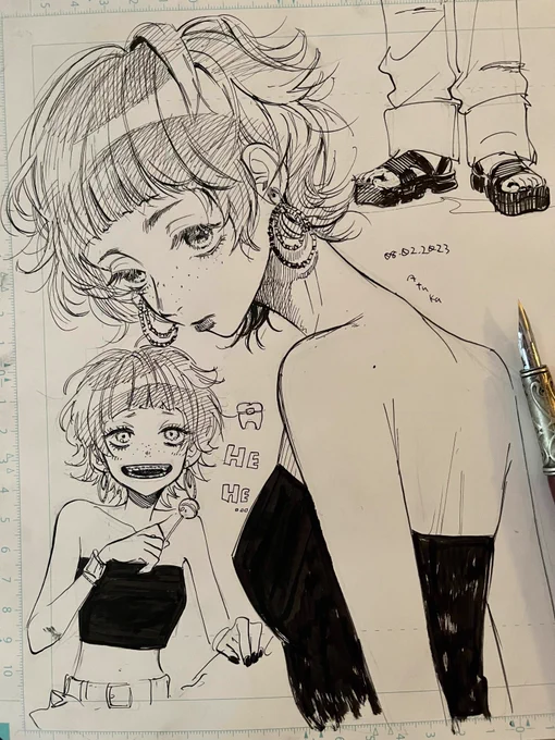 作業環境ちょっと変えたので 試し描き🫨
